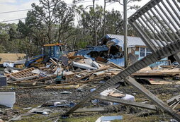 Daños causados por el huracán Helene en Florida.