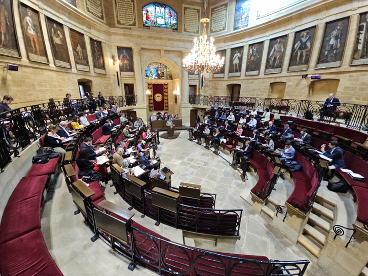 Pleno de las Juntas Generales de Bizkaia en Gernika.