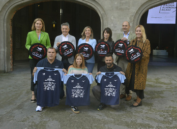 Presentación de la maratón nocturna de Bilbo.