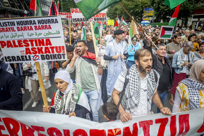 Palestinaren aldeko manifestazioa Bilbon