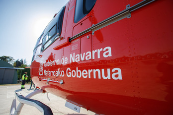 SOS Navarra ha movilizado a Funes un helicóptero medicalizado.