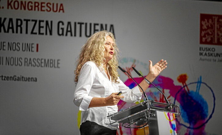 Cristina Lafont, en el Congreso de Eusko Ikaskuntza.