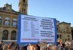 Protesta contra la ofensiva judicial.