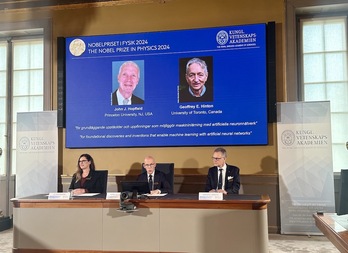 John J. Hopfield y Geoffrey E. Hinton han sido galardonados con el Nobel de Física 2024.