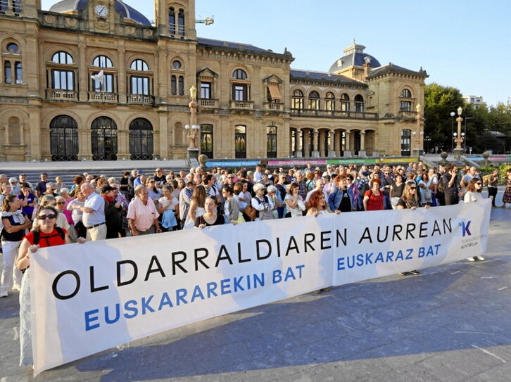 Imagen de una manifestación de Kontseilua.