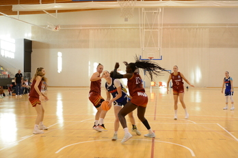 Jannon Otto, en un duelo de pretemporada frente a Lointek Gernika Bizkaia.