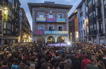 Concentración en Tolosa contra una agresión sexual anterior.