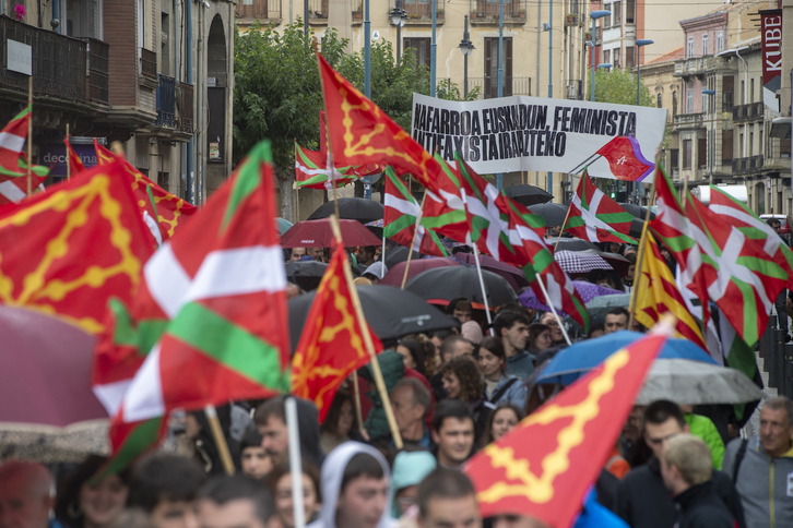 Ernairen mobilizazioa Tafallan, Urriaren 12a dela-eta. 