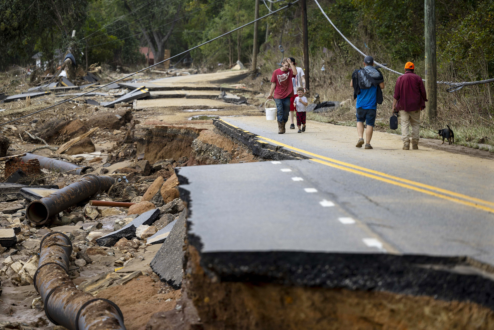 Efectos del huracán Helene en Caarolina del Norte. (EUROPA PRESS)