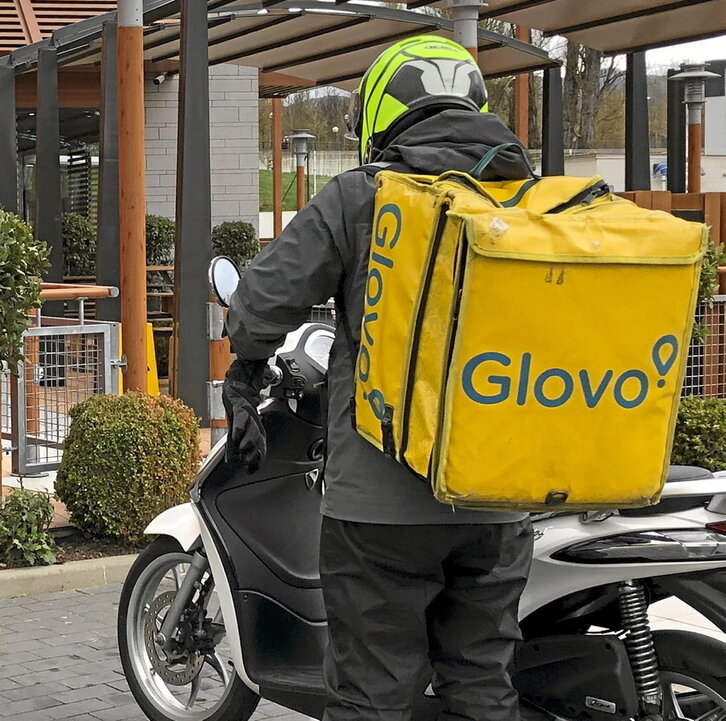 Foto de archivo de un «rider» en Gasteiz.