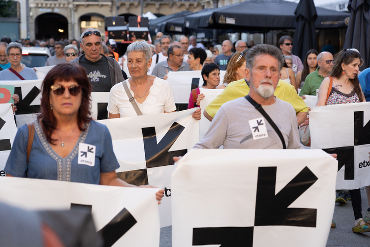 Kalejira de Sare en Iruñea contra la excepcionalidad carcelaria.