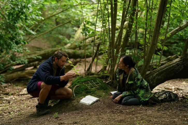 Los dos protagonistas de la cinta ‘Here, un hombre bueno’.