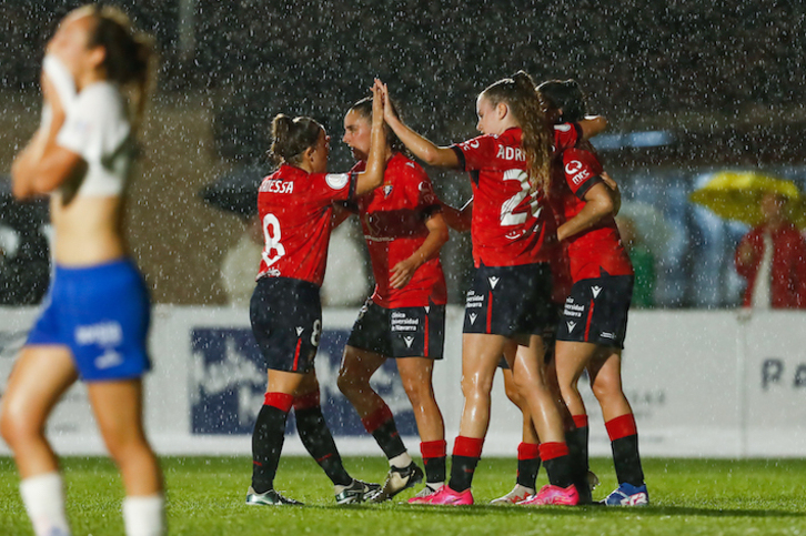 Osasuna goleó al Zaragoza en la segunda ronda.