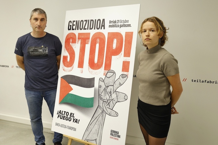 Gernika-Palestina ekimenak U21eko mobilizazioak aurkeztu ditu.