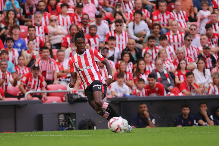 Nico Williams ha superado sus molestias y estará ante el Espanyol.