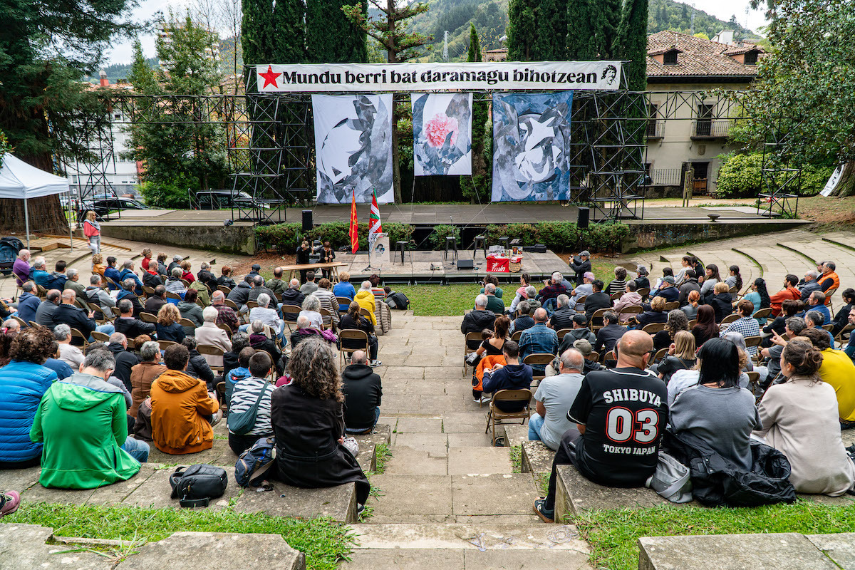 Pakito Arriarani omenaldia aurtengo irailaren 30ean, heriotzaren 40. urteurrenean. (Aitor KARASATORRE | FOKU)