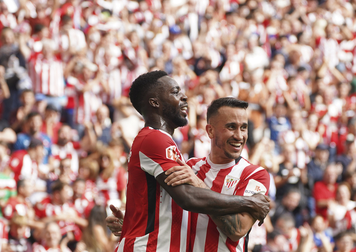 Iñaki Williams y Álex Berenguer marcaron las diferencias en el juego ofensivo del Athletic.