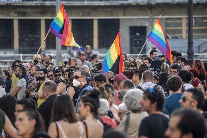 Imagen de archivo de una movilización contra la LGTBIfobia.