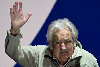 Pepe Mujica, tras su sentido alegato, dirigido sobre todo a los jóvenes.