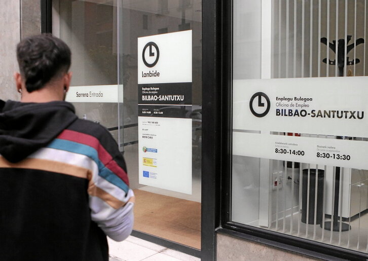 Imagen de la oficina de Lanbide en Santutxu, recientemente inaugurada.