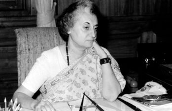 Indira Gandhi, en 1977.