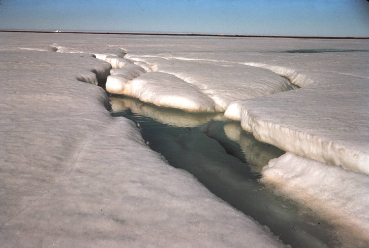 Hielo marino en el Ártico.