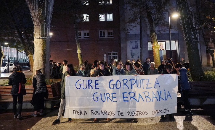 Imagen de archivo de una manifestación a favor del derecho al aborto.