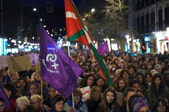 Aurtengo martxoaren 8an Donostian egindako manifestazioaren artxiboko irudia.