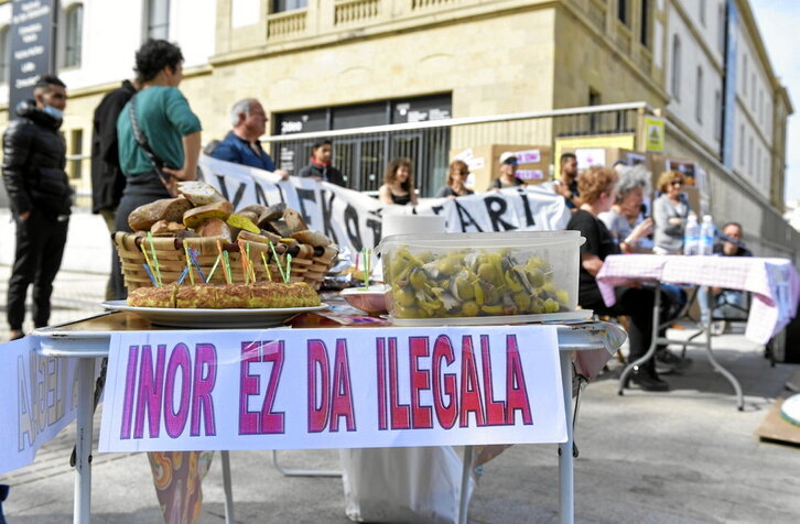 Comparecencia de los impulsores de las cenas solidarias, cuando en marzo de 2022 la iniciativa cumplió un año.