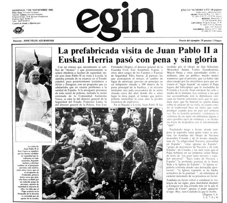 Hurrengo eguneko 'Egin'-en azala.