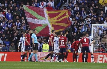 Osasuna rompió en febrero una mala racha sin ganar en Anoeta desde 2005.