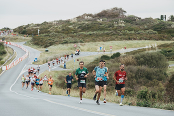 Foto de archivo de la media maratón entre Donibane Lohizune y Hondarribia tomada en 2023.