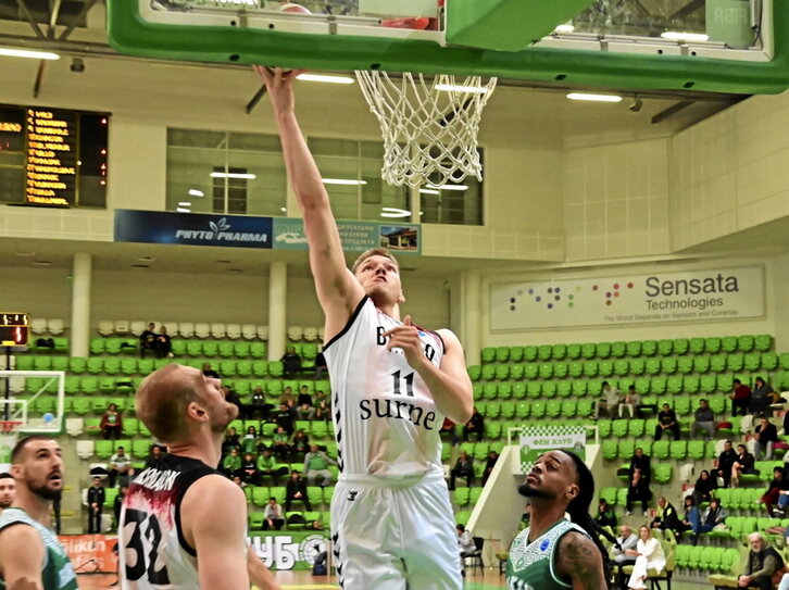 Thijs De Ridder fue uno de los líderes anotadores de Bilbao Basket.