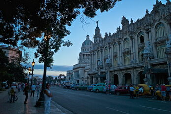 Paseo del Prado, en la Habana.