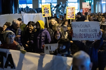 Indarkeria matxistaren kontrako mobilizazioa, iazko Azaroaren 25ean, Iruñean.