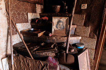 La desolación se palpa en esta vivienda de Utiel.