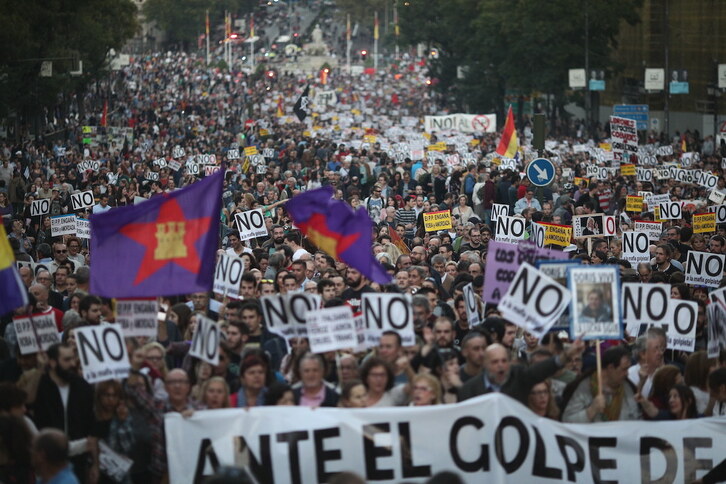 Fotografía de archivo de la manifestación Rodea el Congreso, en septiembre de 2012.