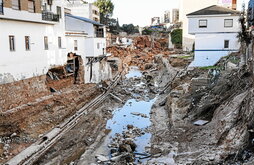 Una zona afectada por la DANA en la localidad de Chiva.