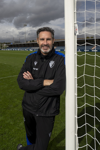 Vicente Moreno, entrenador de Osasuna aunque ausente por motivos obvios.