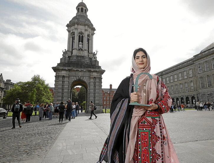 Iragan maiatzean, Sammi Deen Baloch-ek Asia Pacific Human Rights Award saria jaso zuen, Dublinen (Front Line Defenders)