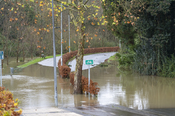 Imgen de archivo de unas inundaciones en Hernani.