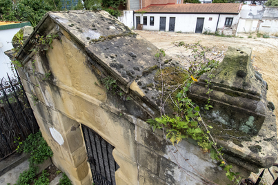 Lo único que ha quedado en pie del palacete del siglo XIX.