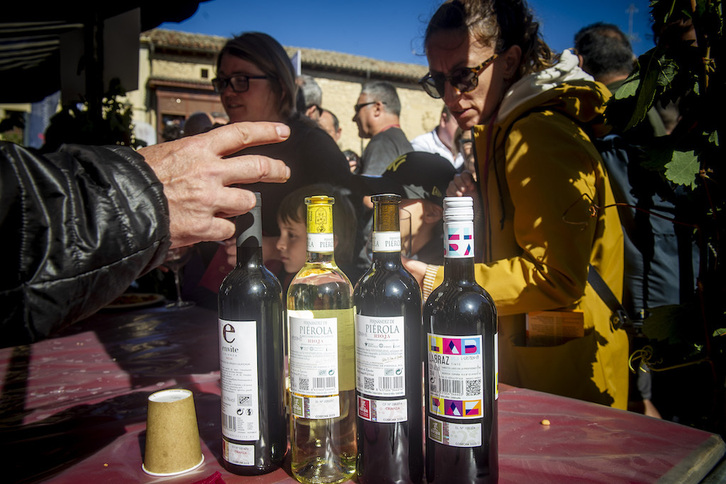 Celebración de la fiesta de la vendimia en Moreda, el pasado 15 de setiembre.