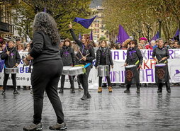 Iazko azaroaren 25eko mobilizazioetan ateratako argazkia.