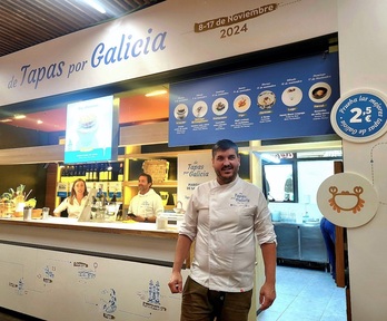 Manu Triay, cocinero que ha participado este viernes en ‘De Tapas por Galicia’.