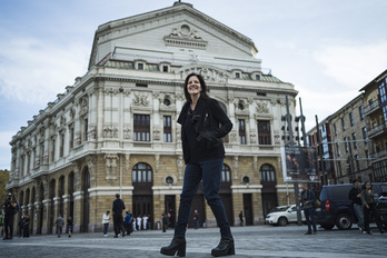 La cineasta estadounidense Laura Poitras, en Bilbo.