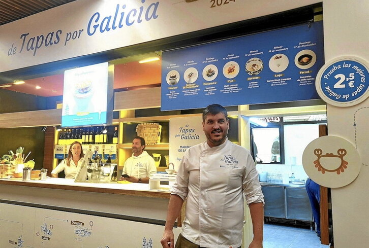 Manu Triay, cocinero que participó ayer en “De Tapas por Galicia”.