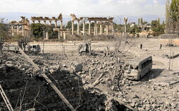 Israel atacó el miércoles el aparcamiento del antiguo yacimiento de Balbeek, Patrimonio de la Humanidad de la Unesco.