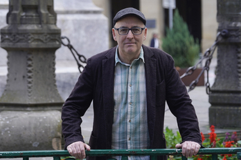 Floren Aoiz, director de la fundación Iratzar, en Iruñea.