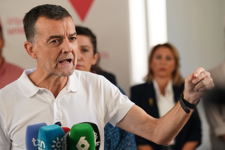 Antonio Maíllo, en un acto reciente en Málaga.